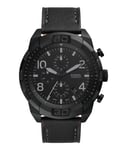 Fossil Bronson Mens Black Watch FS5874 Leather - One Size