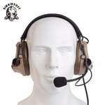 Z Tactical Comtac III Headset Pickup & Anti Noise Earphone Heaphones Hunting DE