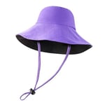 Hatt Solhatt Mesh Keps med bred brätte - Lila