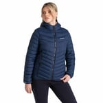 Craghoppers Mens Compresslite VIII Hooded Padded Lightweight Coat, Wind Resistant, Water Repellent and High Insulation - Perfect for Outdoors and Featuring a Packaway Pocket