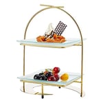 Pastry storage tray Stainless Steel Pastry Stand, Multi-function Cake Stand Hotel Display Stand Fruit And Vegetable Rack Glass Plate 30 * 20 * 38CM Dried fruit tasting plate (Size : 30 * 20 * 38CM)