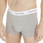 Calvin Klein Kalsonger 9P Cotton Stretch Low Rise Trunks Ljusgrå bomull Small Herr