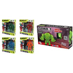 Zing KLIKBOT 4 Pack Includes All 4 Heroes & Stikbot Mega Monsters, Gigantus