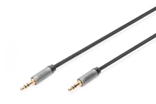 AUX Audio Cable Stereo 3.5mm  Male to Male Aluminum Housing ,Gold plated,with NYLON Jacket