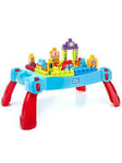 Mega First Builders Blue Build 'N Learn Table And Construction Bricks