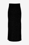 pieces - Kjol pcMikela MW Ankle Slit Knit Skirt M - Svart