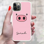 Personalised Kawaii Pig Phone Case Cover For Apple Samsung Initial Name (Oppo A9 2020)