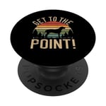 Chien pointeur amusant Get to the Point PopSockets PopGrip Interchangeable