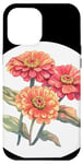 Coque pour iPhone 15 Plus Beaux zinnias pour les amateurs de bouquets et de fleurs