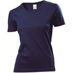 Stedman Classic Women T-shirt Marin bomull Medium Dam