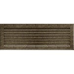 Grille de ventilation KRATKI FRESH | 17x49cm | Noir-or | Grille à air chaud avec lames en acier | Grille d'extraction pour ventilation de cheminée | Pour chaque type d'intérieur