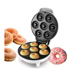 GFITNHSKI Electric Doughnut Maker Machine, Cake Maker/Waffle Maker, 7 Hole Donut, Nonstick Hot Plates, Cord Wrap Cool Touch Handle for Home/Kitchen