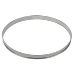 Gobel 834994 Cercle à Tarte Haut Inox Bords Roulés 32 cm, Argent Métallique