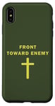 iPhone XS Max Front Toward Enemy – Christian Faith Military Cross of Jesus Case