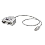 LINDY - Convertisseur de Port Série USB vers 2 RS232 avec Câble Adaptateur de 0.6 m, Chipset FTDI pour Les Périphériques de Port Série et Industriels. Compatible Windows, Mac, Linux