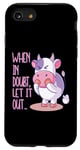 Coque pour iPhone SE (2020) / 7 / 8 When In Doubt Let It Out Funny Farting Cute Cow Pet