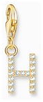 Thomas Sabo 1971-414-14 Charm Pendant Letter H With White Jewellery