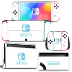 Kit De Autocollants Skin Decal Pour Switch Oled Game Console Full Body Gradient, T1tn-Nsoled-0490