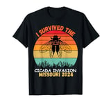 Survived 2024 Cicada Invasion Insect Bug Infestation Cicadas T-Shirt