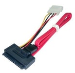Lindy - Câble SATA - alimentation interne 4 plots, SATA pour combo SATA (F) - 50 cm - rouge