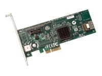 LSI MegaRAID SAS 8204ELP - Contrôleur de stockage (RAID) - 4 Canal - SATA 3Gb/s / SAS profil bas - 3 Gbit / s - RAID 0, 1, 5, 10 - PCIe x4