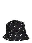 Nike Swoosh Print Bucket Hat Svart