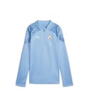 Puma Womens Manchester City Long Sleeve Training Top - Blue - Size Large