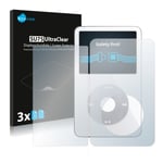 Savvies Screen Protector compatible with Apple iPod classic video 5.Gen (Front + Back) Protection Film Clear (6 Pack)