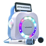 DYNASONIC Karaoké avec Microphone USB ,Cadeaux Originaux pour Enfants Fille, Enceinte Jouets Fille (DK-201) Bleu