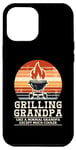 Coque pour iPhone 12 Pro Max Papy Grillades Viande Barbecue Grill Cuisinier Barbecue