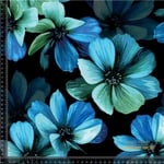 Eleganta blå blomster