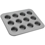 Judge JB14 Non-Stick Mini Cupcake or Muffin Tin with 12 Cups, Dishwasher Safe 25cm x 20cm x 2cm - 5 Year Guarantee