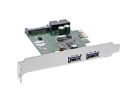 Inline 76666E, Pcie, Usb 3.2 Gen 1 (3.1 Gen 1), Låg Profil, Pcie 2.0, 5 Gbit/S, Windows 10, Windows 7, Windows 8, Windows 8.1, Windows Vista, Windows Xp