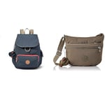 Kipling City Pack S Women's Backpack Handbag, Blue (True Navy C True Navy C), One Size Arto S, Women’s Cross-Body Bag, Beige (True Beige), 25x21x3 cm (B x H x T)