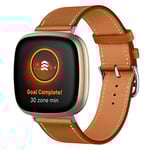 Läderarmband Fitbit Sense 2 Brun