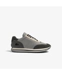 Lacoste Mens L-Spin Shoes in Grey Leather - Size UK 7