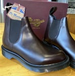 Dr Martens Graeme Merlot leather chelsea boots UK 6.5 EU 40 Made in England