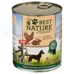 Ekonomipack: Best Nature Dog Adult 12 x 800 g - Kanin, Kyckling & pasta