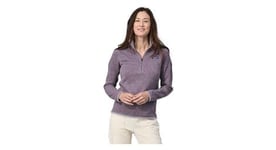 Polaire femme patagonia better sweater 1 4 zip violet s