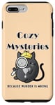 iPhone 7 Plus/8 Plus Cozy Mysteries Because Murder is Wrong | Cute Black Cat Case