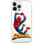 ERT GROUP Coque de téléphone Portable pour Apple Iphone XR Original et sous Licence Officielle Marvel Motif Spider Man 019 Parfaitement adapté à la Forme du téléphone Portable, partiel imprimé