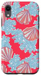 iPhone XR Shells & Coral Reef Preppy Pink Red Case