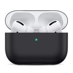 Coque en silicone ultra fine pour écouteurs Apple AirPods Pro Noir