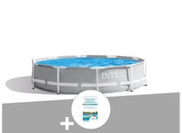 Kit piscine tubulaire Intex Prism Frame ronde 3,66 x 0,76 m + Kit de traitement au chlore