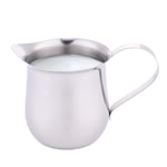 Small Stainless Stee Milk Cup, Handheld Coffee Creamer Milk Frothing Pitcher Jug Cup, for Making Cappuccino Frothing Milk Coffee Latte Decorating, Coffee Machine (90ml,1 pcs)