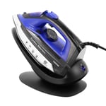 2-IN-1 Cordless Iron 2600 W Ceramic Soleplate Powerful Steam Anti Drip & Clothes