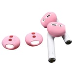 1pc Earbud Cover Thin Anti-slip Silicone For Apple Airpods2 Pink