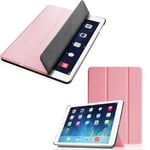 Etui Apple iPad Air 2 (iPad 6) (Wifi/4G/LTE) Smartcover pliable rose Cuir Style avec stand - Housse coque de protection nouvel Apple iPad Air 6 rose - accessoires tablette pochette XEPTIO : Exceptional Smart case !