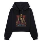 Guardians of the Galaxy I Am Retro Groot! Women's Cropped Hoodie - Black - S