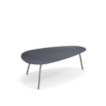 EMU - Terramare Large Coffee Table, Frame: Green/Grey, Top: Porcelain Stoneware, Basaltina - Soffbord utomhus - Alfredo Chiaramonte,Marco Marin - Grön - Metall/Sten